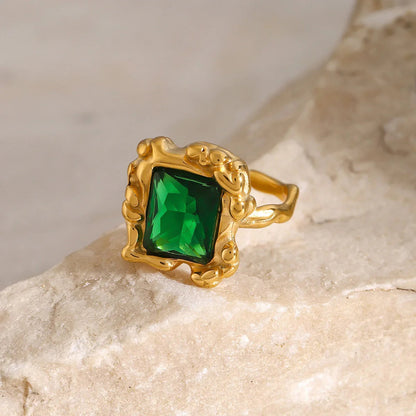 [Raffine]Priscilla Emerald Ring