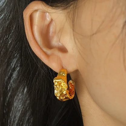 [Raffine]Ashley Gold Earrings