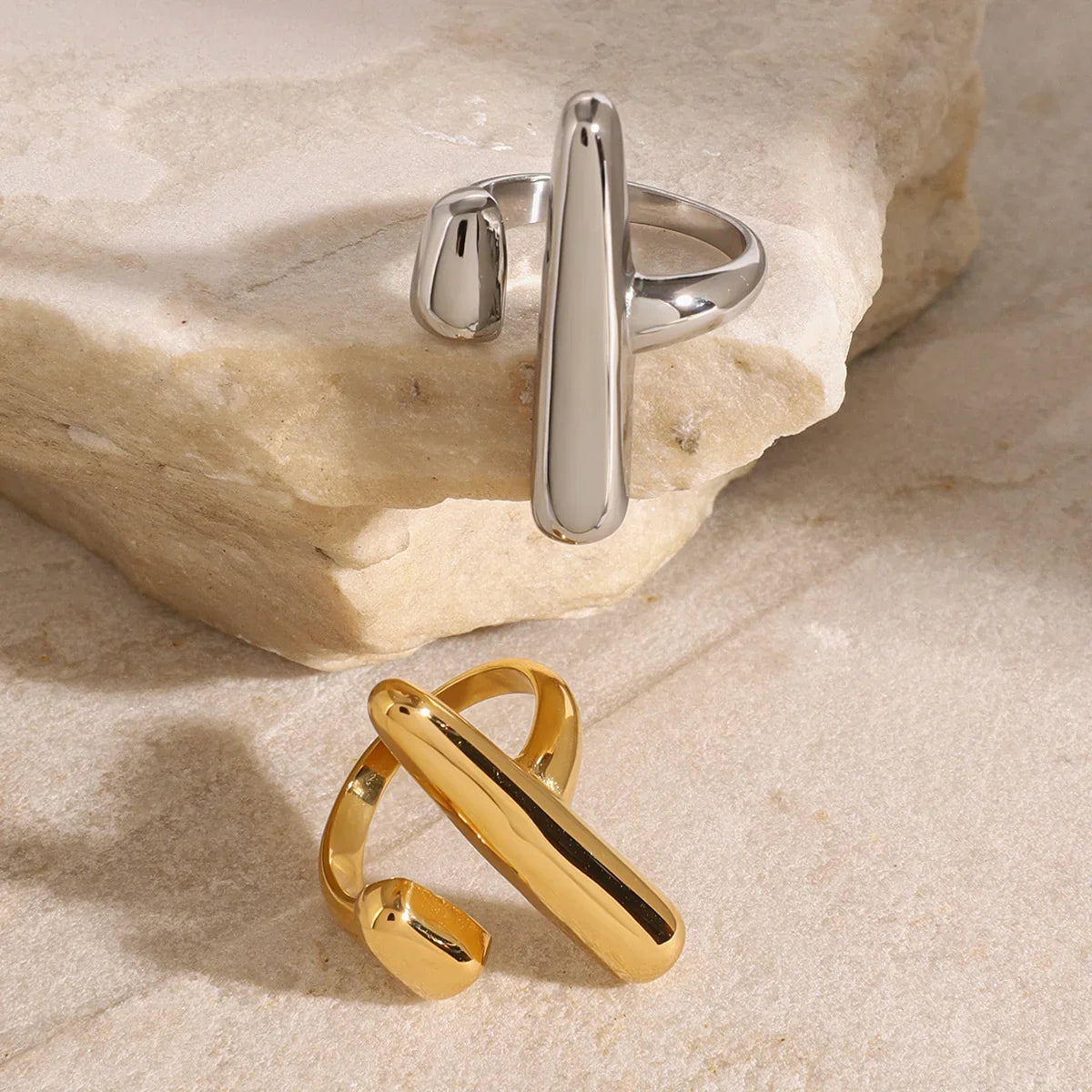 [Raffine]Seraphina Contemporary Gold Ring