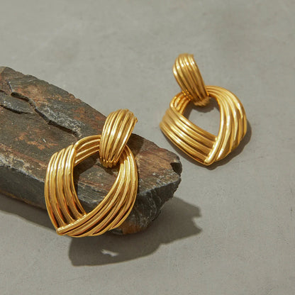 [Raffine]Selma Gold Knot Earrings