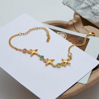 [Raffine]Kristine Golden Starfish Bracelet