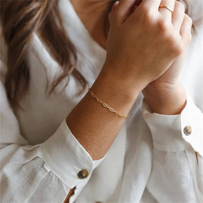 [Raffine]Maybelle Gold Paperclip Chain Bracelet