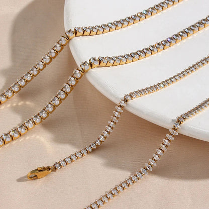 [Raffine]Wisteria Diamond Tennis Necklace