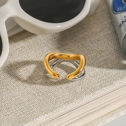 [Raffine]Deanna Gold Intertwined Ring
