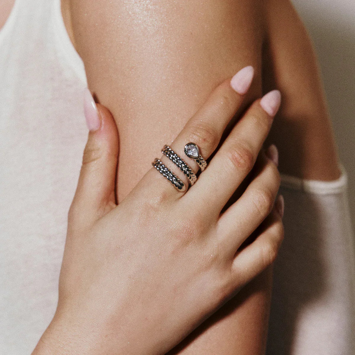 [Raffine]Davina Gold Serpent Ring