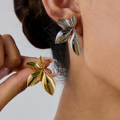 [Raffine]Velle Gold Petal Earrings