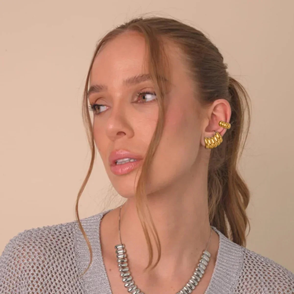 [Raffine]Beatrix Gold Earrings