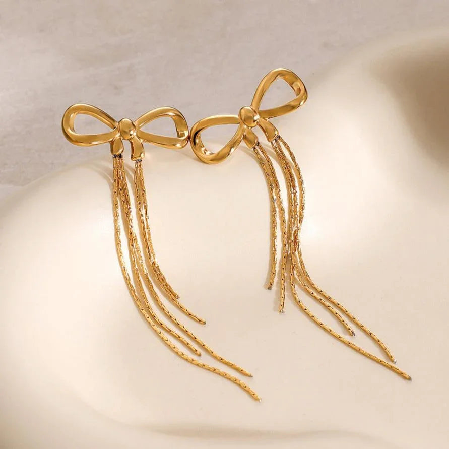 [Raffine]Yvette Bow Earrings