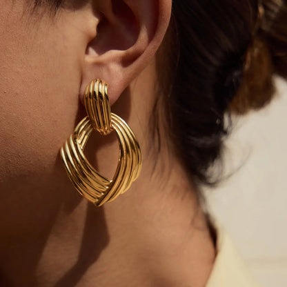[Raffine]Selma Gold Knot Earrings