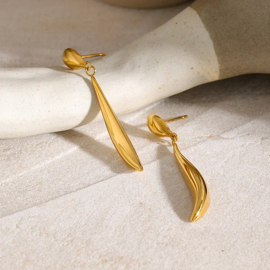 [Raffine]Aspen Gold Earrings