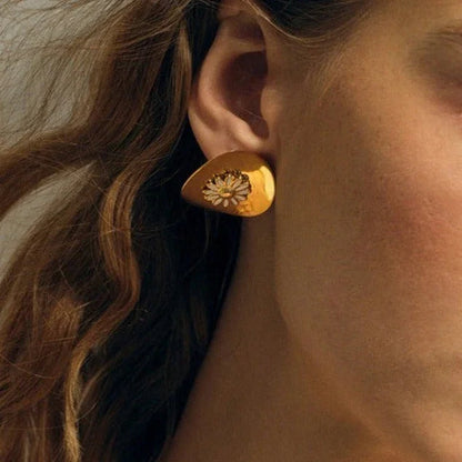 [Raffine]Georgiana Gold Earrings