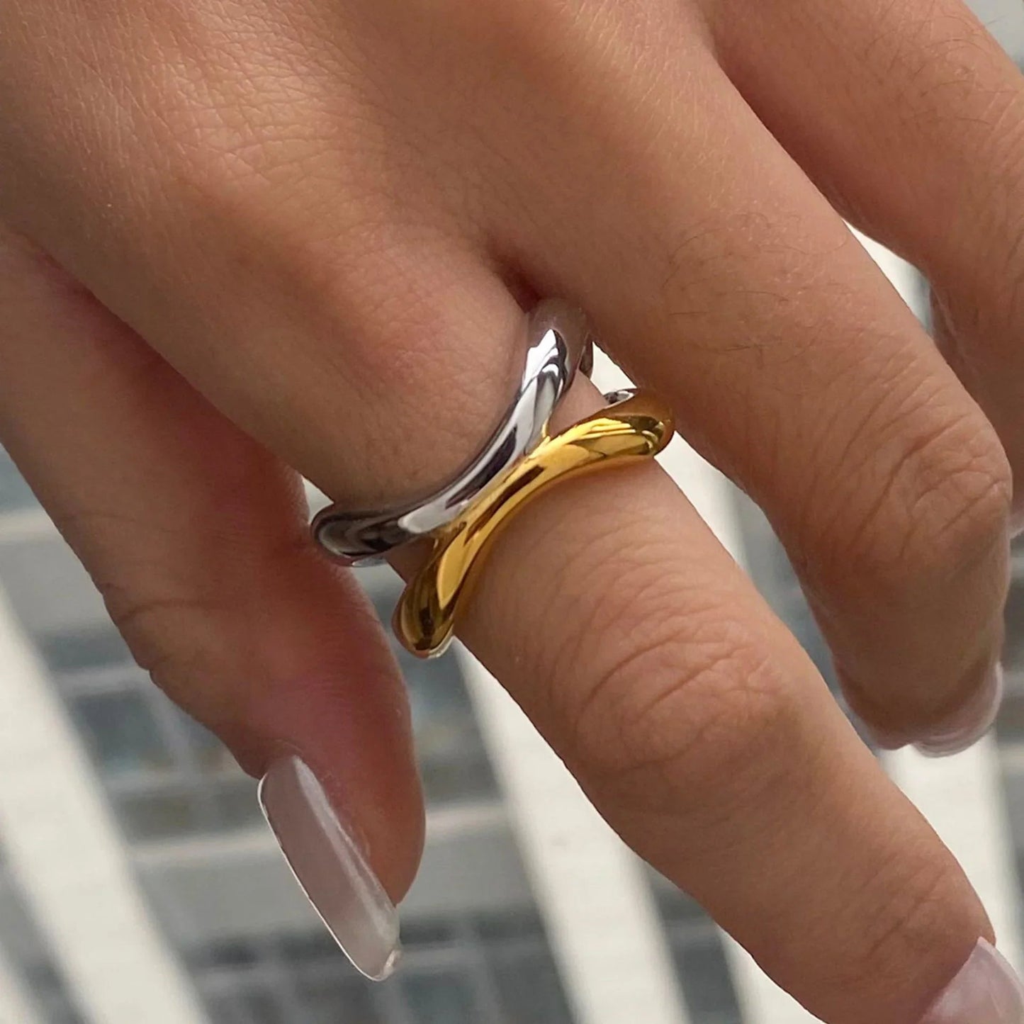 [Raffine]Deanna Gold Intertwined Ring