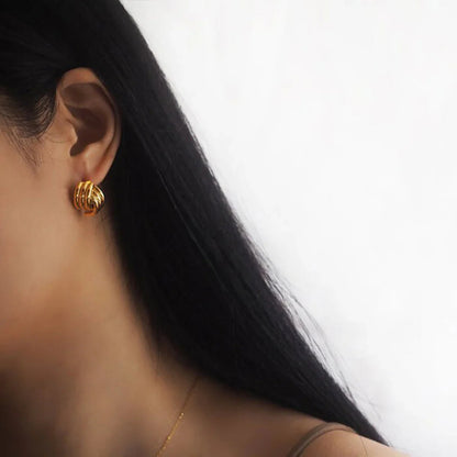 [Raffine]Avalon Gold Earrings