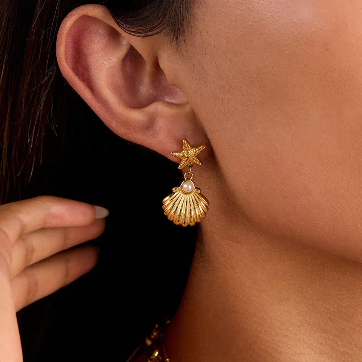 [Raffine]Bernadette Freshwater Pearl Earrings