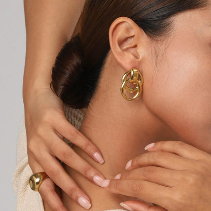 [Raffine]Zoey Gold Earrings
