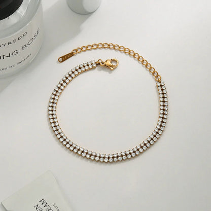 [Raffine]Celene Layered Tennis Bracelet