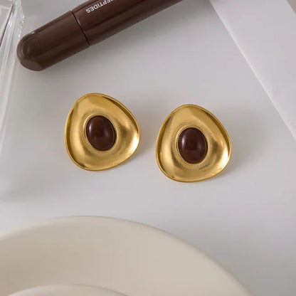 [Raffine]Orissa Gold Enamel Earrings