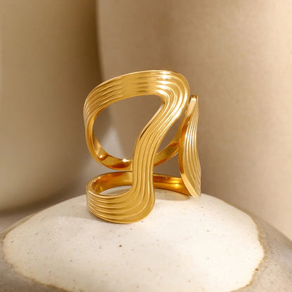 [Raffine]Vivi Twisted Band Gold Ring