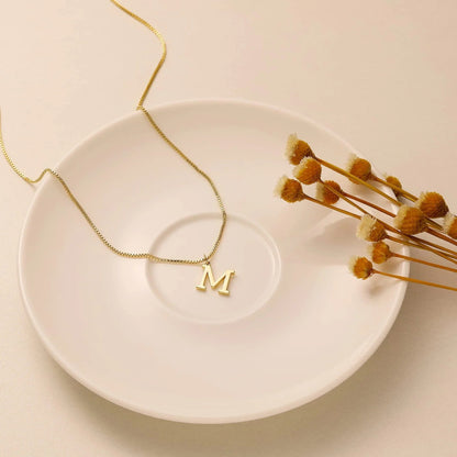[Raffine]Therese Letter Initial Gold Necklace