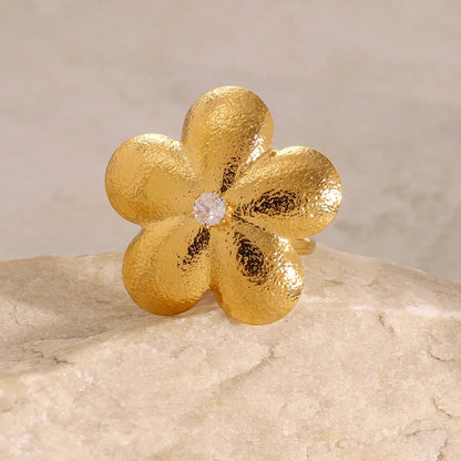 [Raffine]Flora Gold Petal Ring