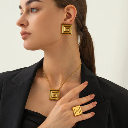 [Raffine]Karina Gold Earrings