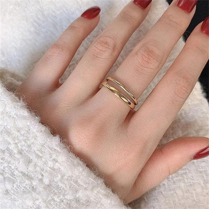 [Raffine]Olivia Layered Gold Ring