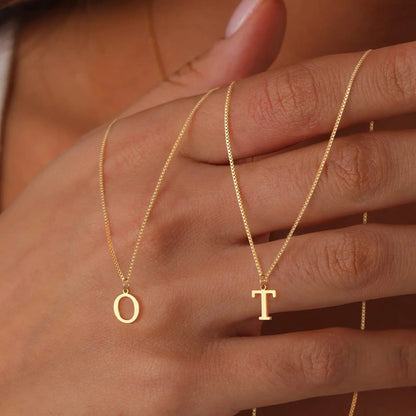 [Raffine]Therese Letter Initial Gold Necklace