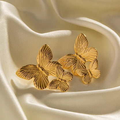 [Raffine]Butterfly Gold Earrings