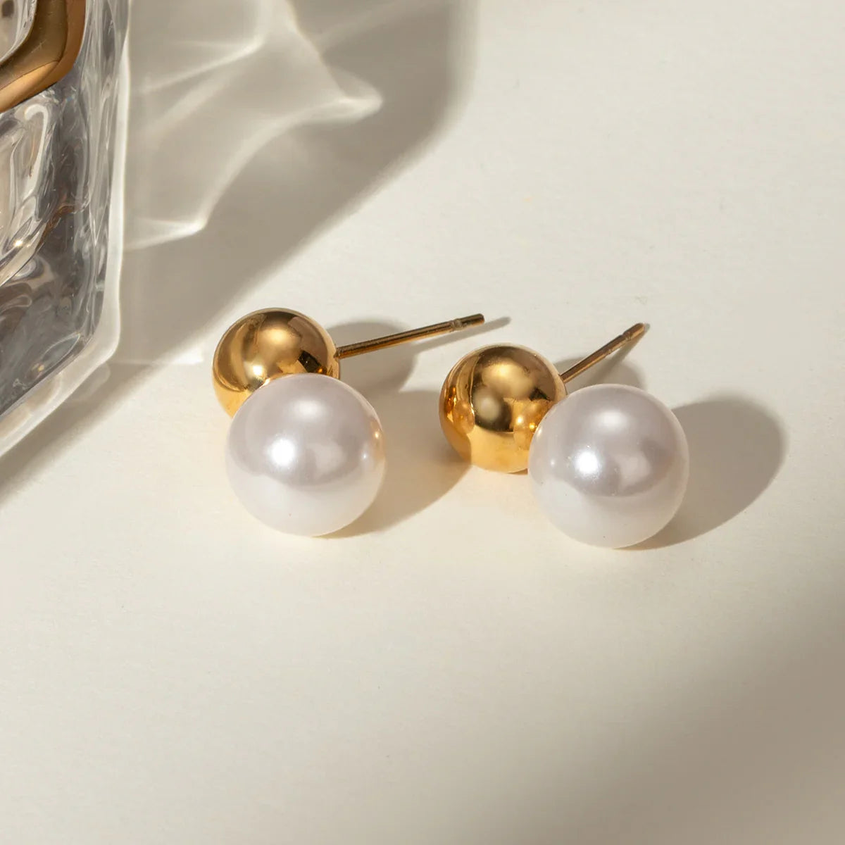 [Raffine]Nautica Dome Pearl Earrings