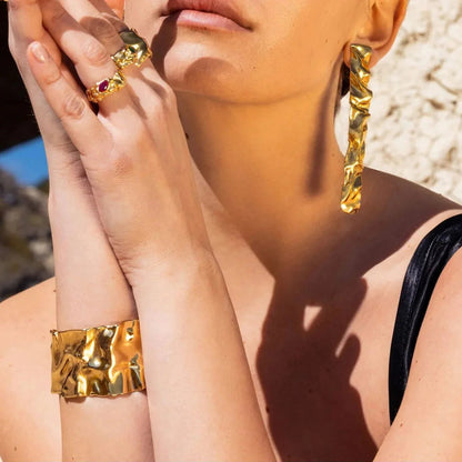 [Raffine]Hope Gold Bangle