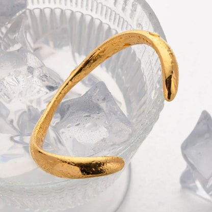 [Raffine]Audrina Contemporary Gold Bangle