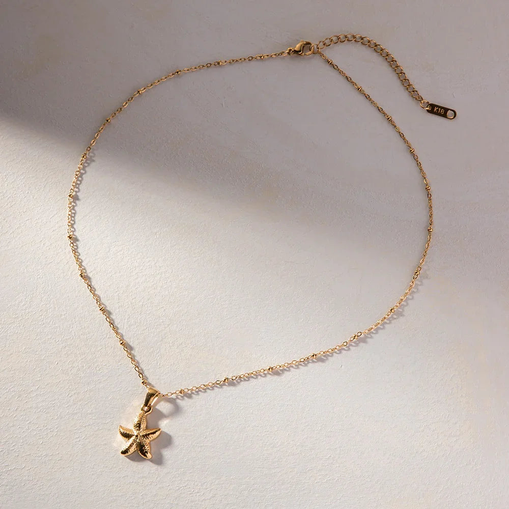 [Raffine]Emmie Gold Starfish Pendant