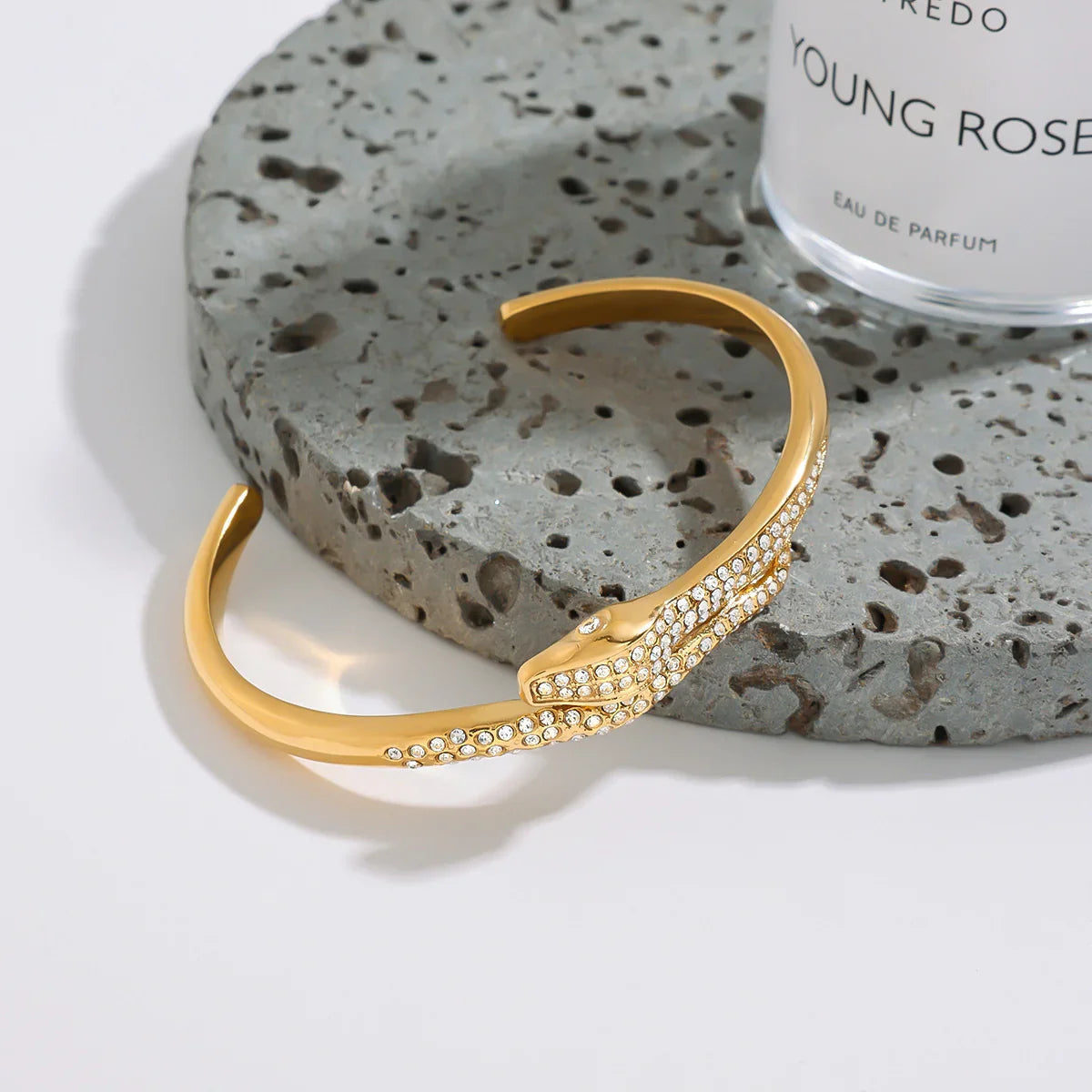 [Raffine]Rosalee Serpentine Diamond Bangle