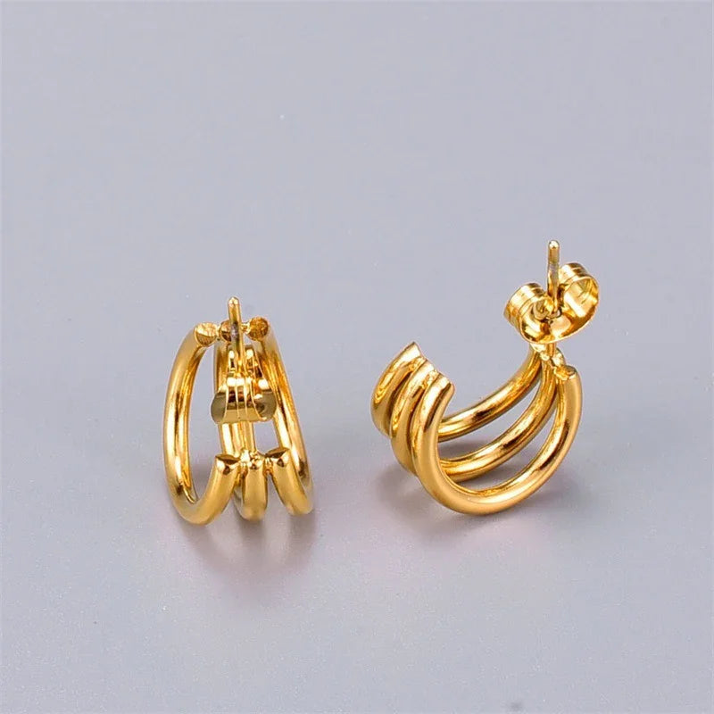 [Raffine]Cradle Gold Earrings