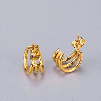 [Raffine]Cradle Gold Earrings