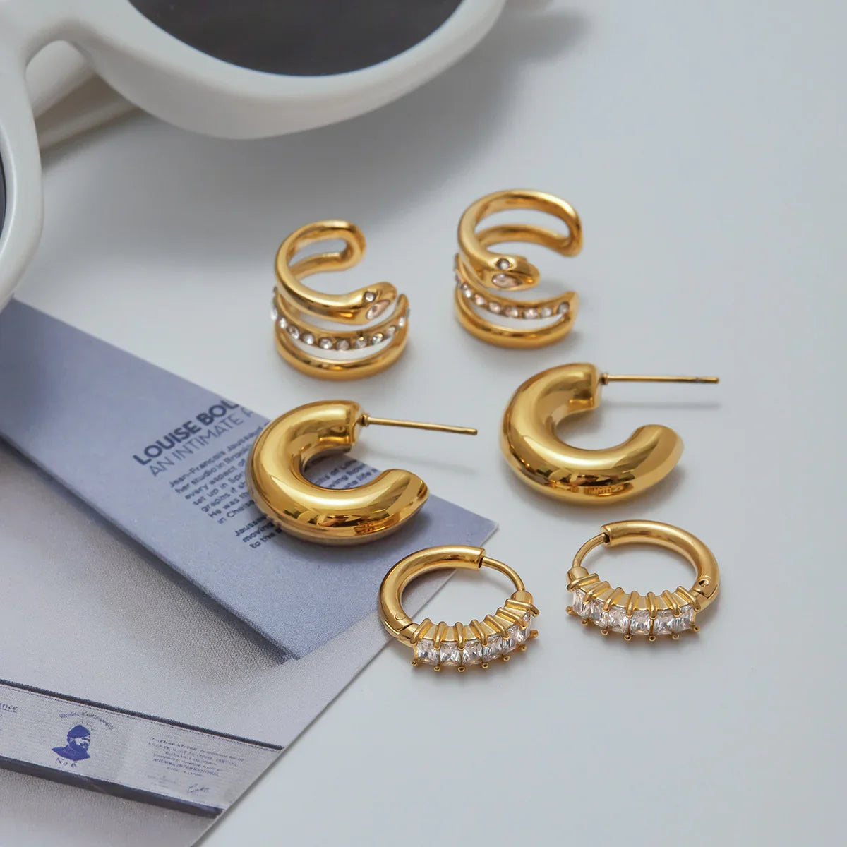 [Raffine]Orielle Staple Gold Earrings Bundle