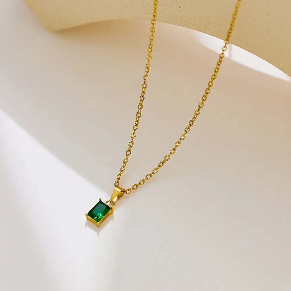 [Raffine]Emi Green Necklace