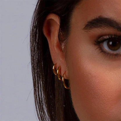 [Raffine]Classic Round Hoops