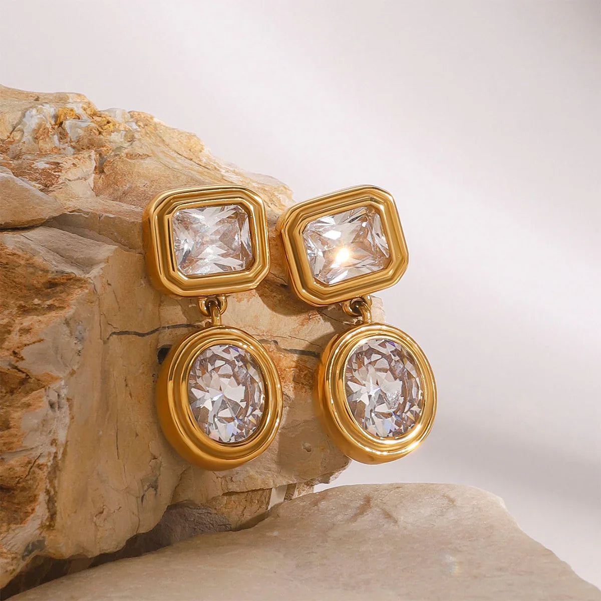 [Raffine]Amanda Diamond Earrings