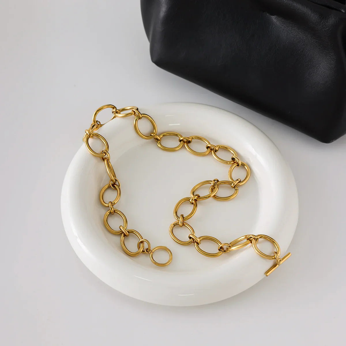 [Raffine]Cielle Chunky Gold Chain Necklace