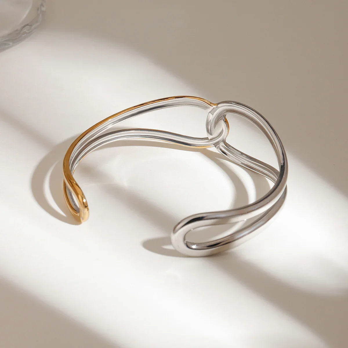 [Raffine]Noria Two Tone Gold Bangle
