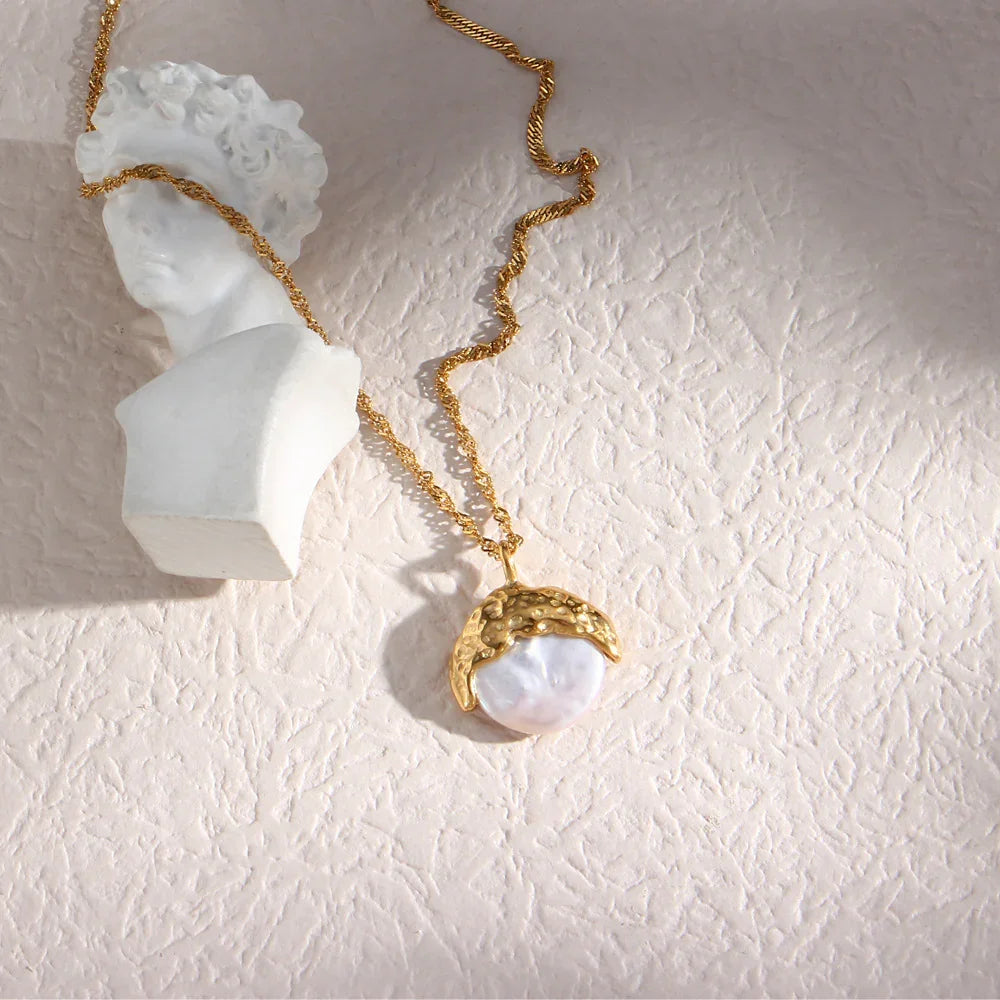 [Raffine]Kimberly Pearl Necklace