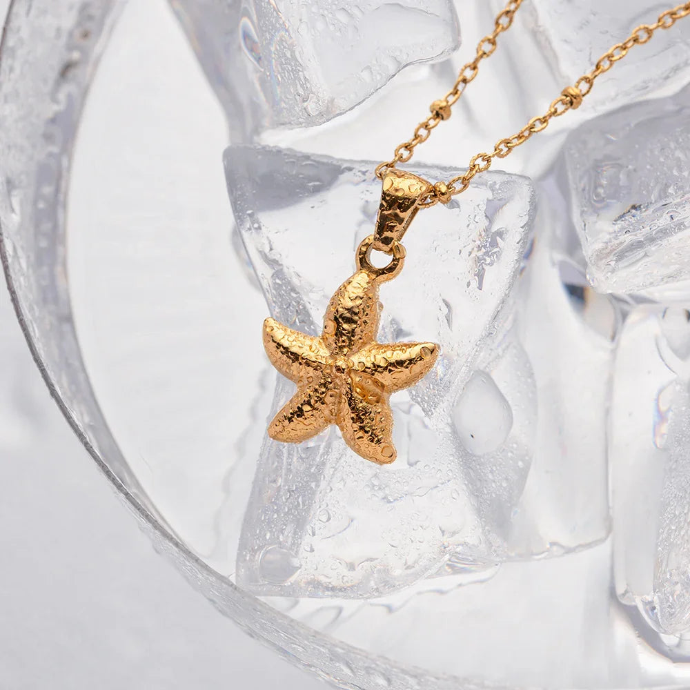 [Raffine]Emmie Gold Starfish Pendant