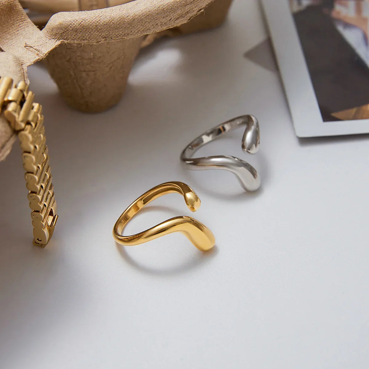 [Raffine]Diane Twisted Band Ring