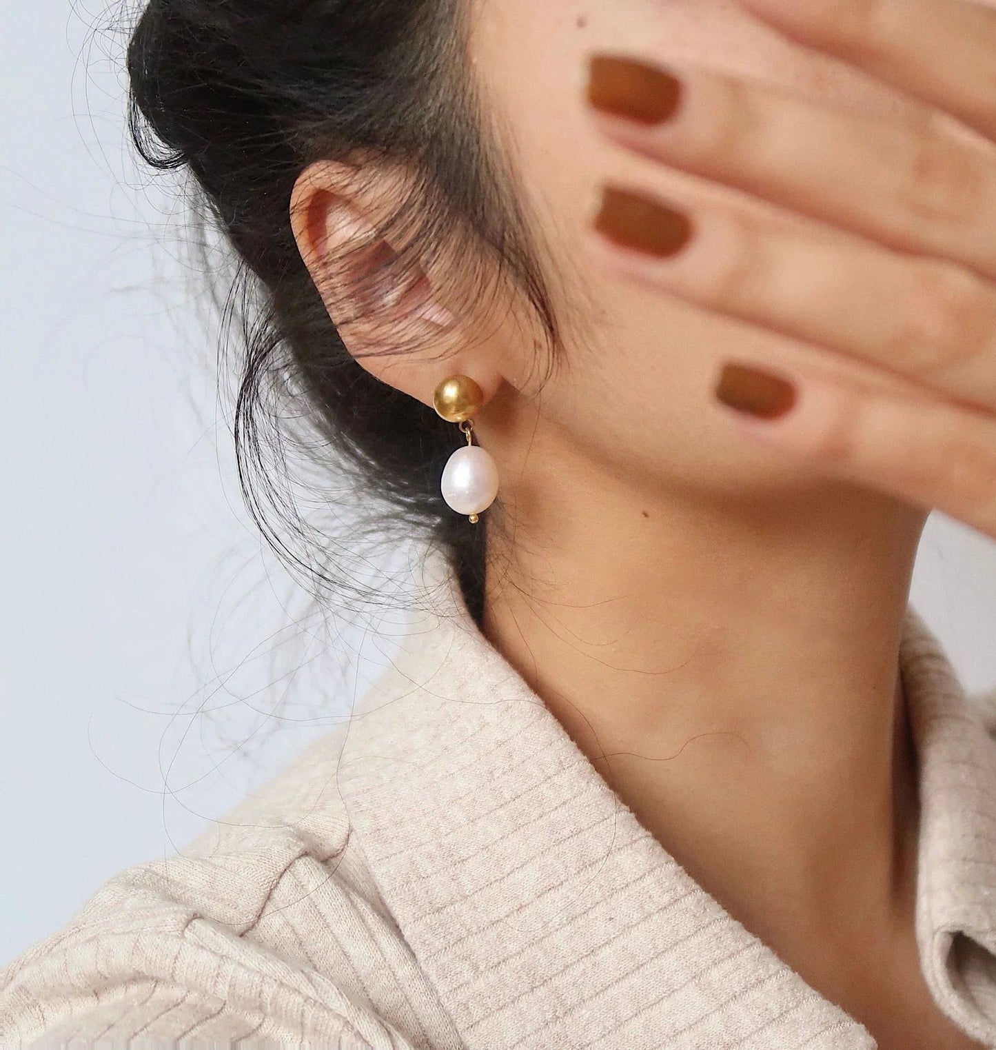 [Raffine]Cornelia Freshwater Pearl Earrings