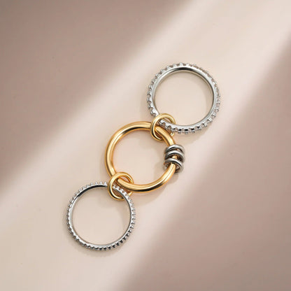 [Raffine]Cosette Stacked Diamond Ring