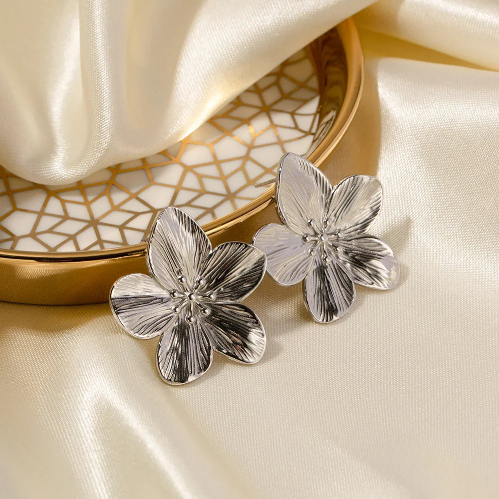 [Raffine]Allysa Flower Gold Earrings