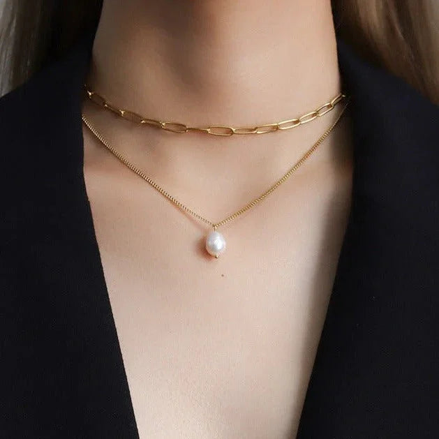 [Raffine]Undine Freshwater Pearl Necklace