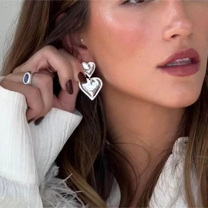 [Raffine]Zofia Gold Heart Earrings