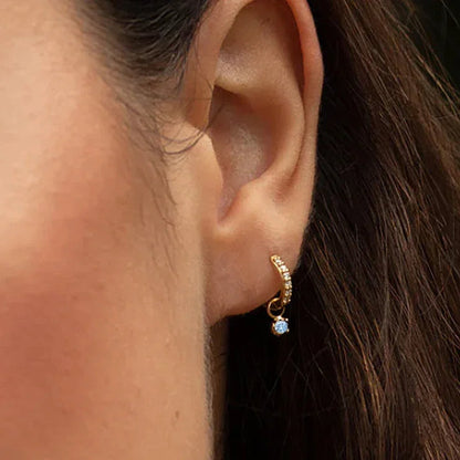 [Raffine]Blake Reversible Diamond Hoops